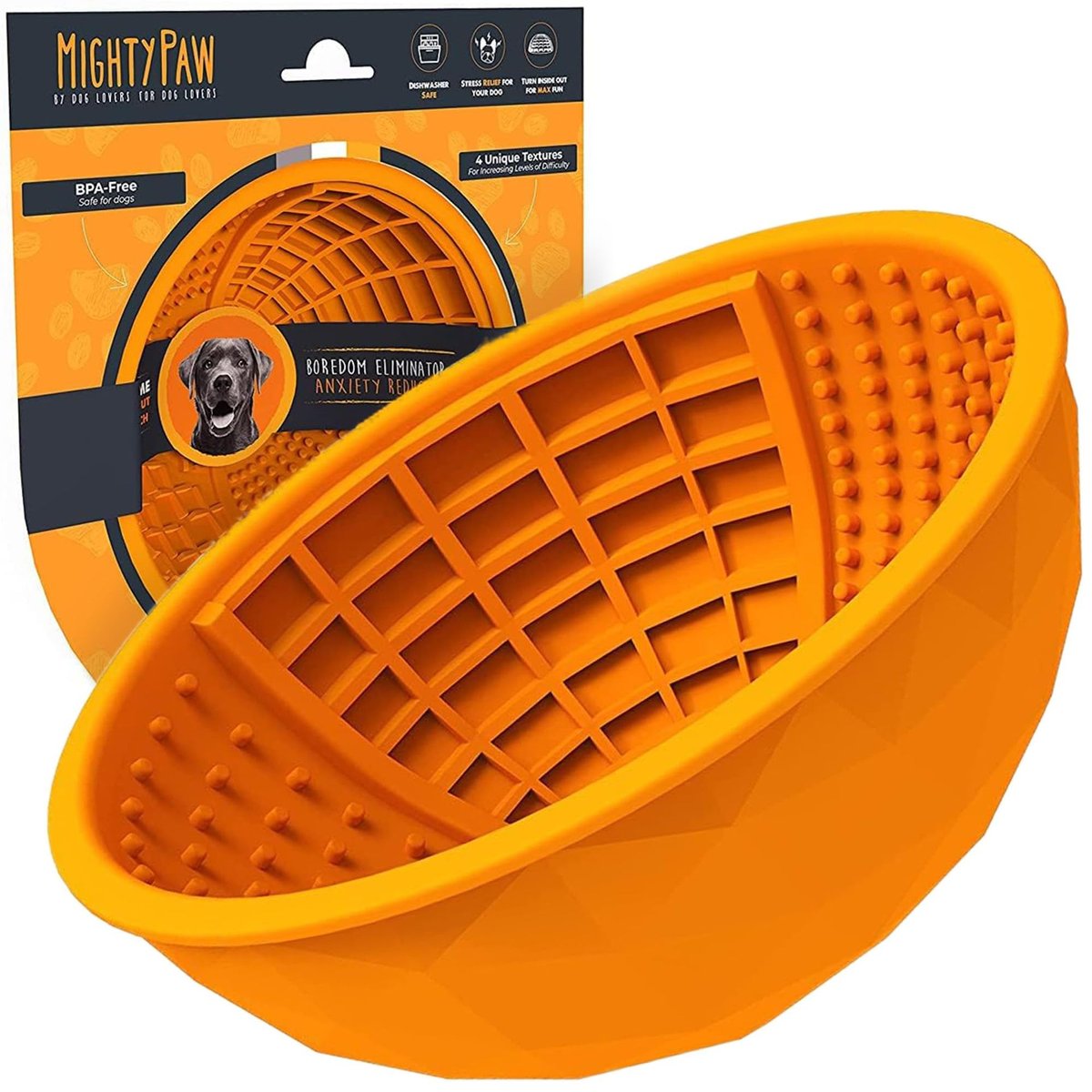 Round Pet Lick-and-Feed Slow Feeder Bowl 3
