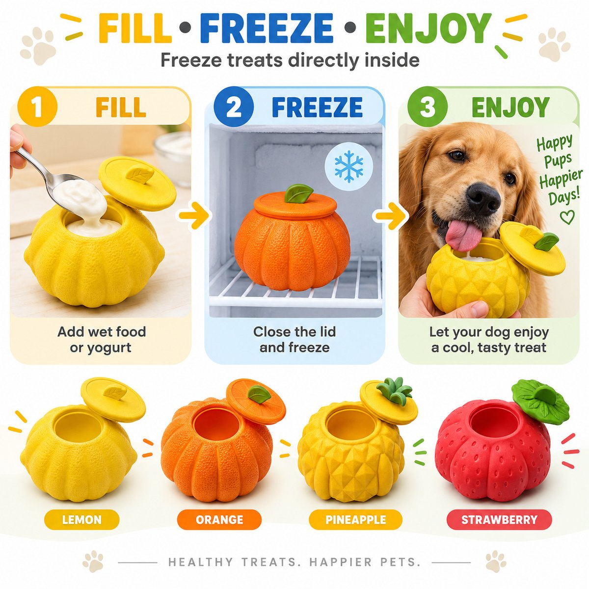 Freezable Silicone Dog Enrichment Toy 2