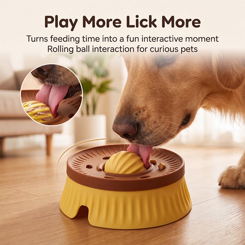 Rolling Lick Ball Pet Slow Feeding Bowl 2