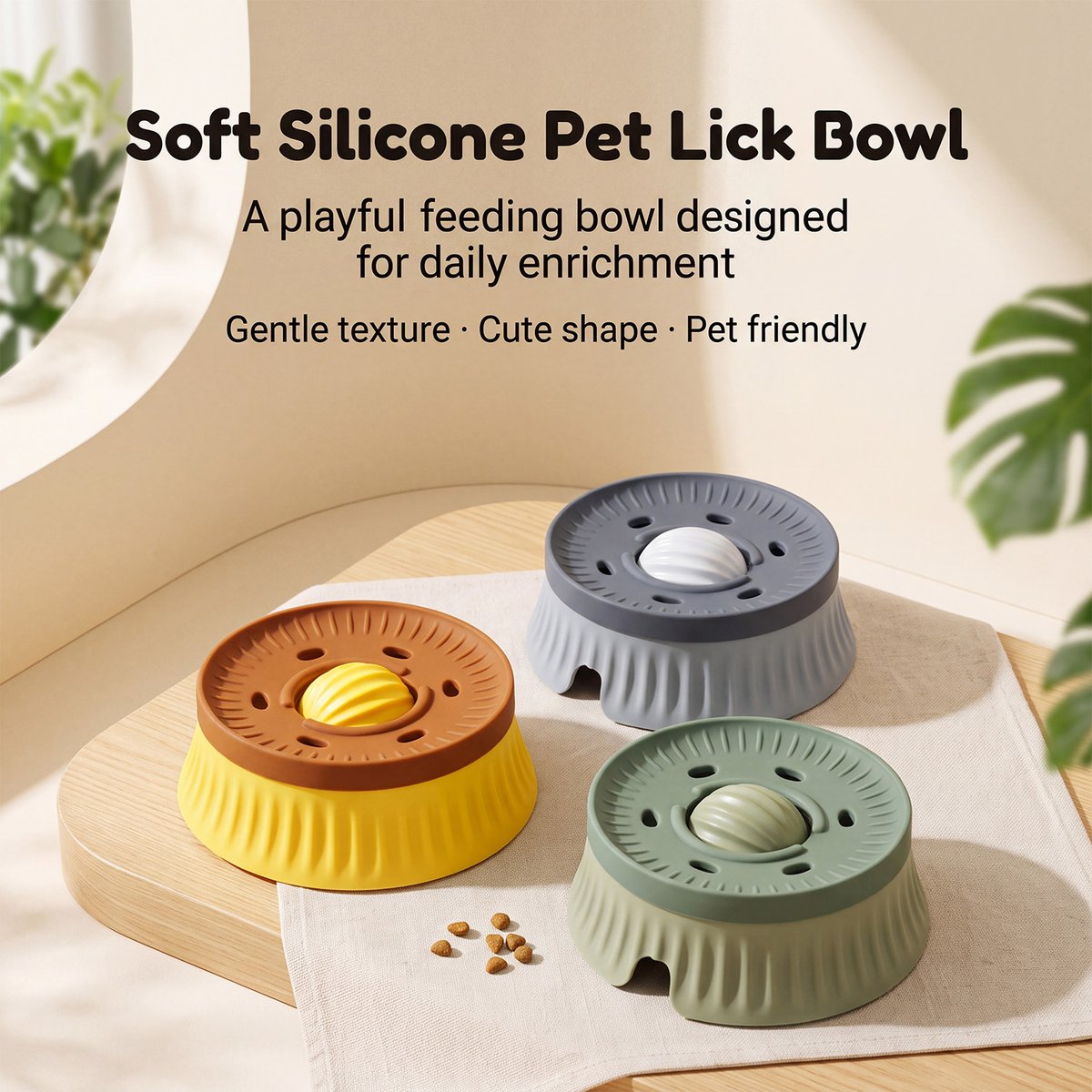Rolling Lick Ball Pet Slow Feeding Bowl 4