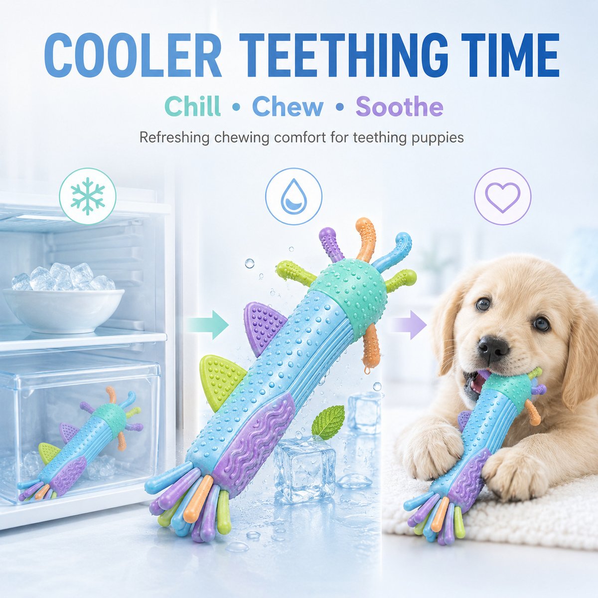 Puppy Teething Rubber Chew Toy