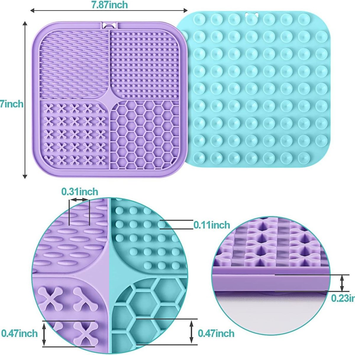 Food Grade Silicone Pet Licking Mat 2