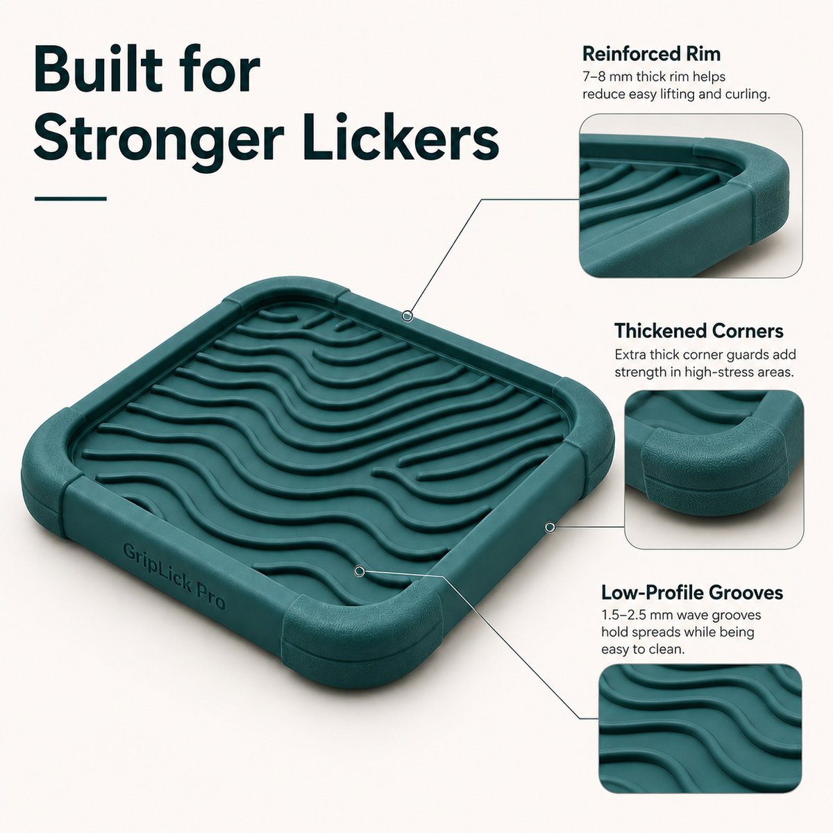 Food Grade Silicone Pet Licking Mat 3