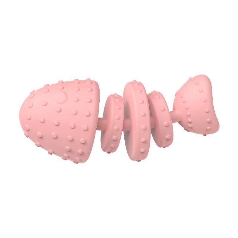 Food Grade Silicone Fish Bone Pet Teething Toy 4