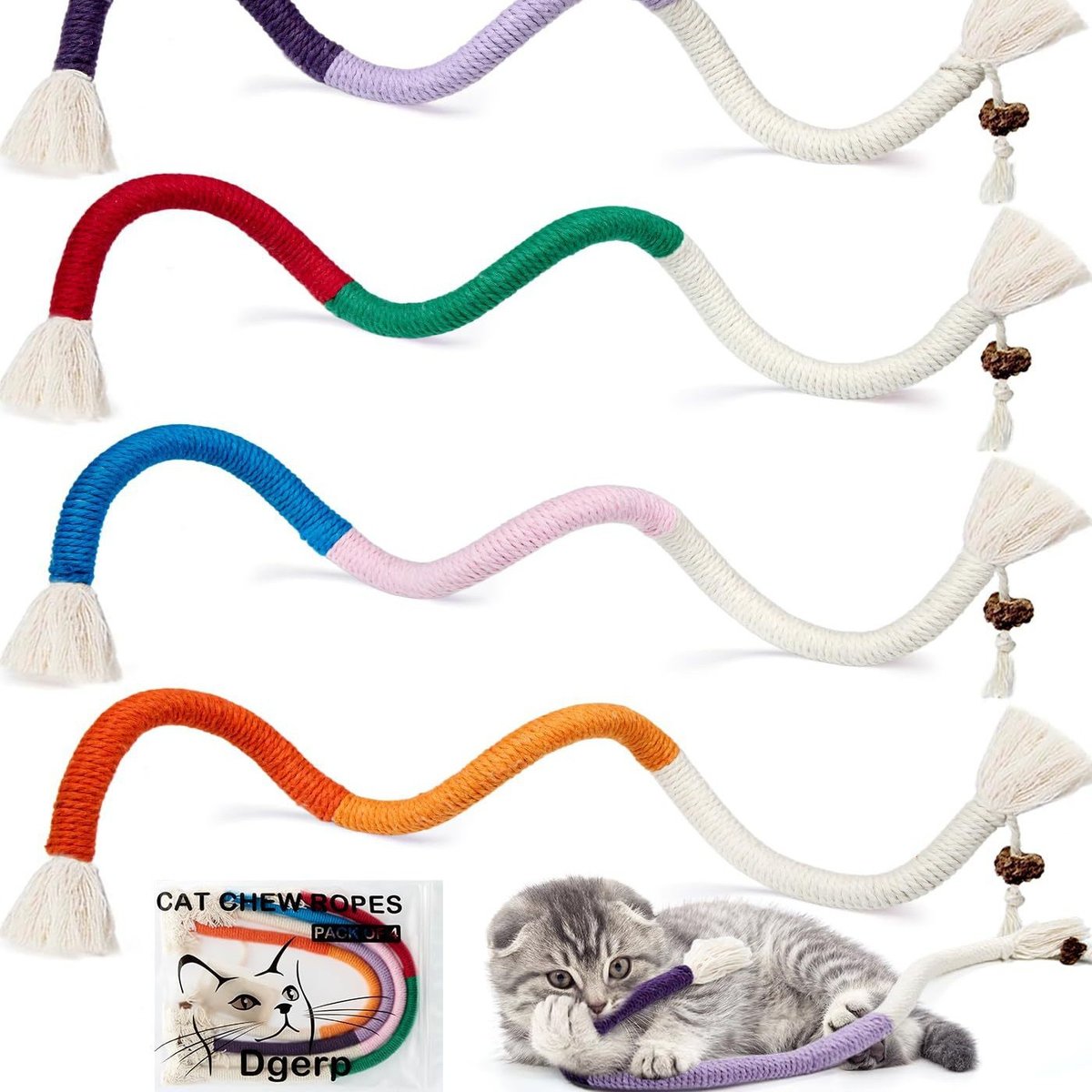 Silicone Cat Chew Rope Toy 3