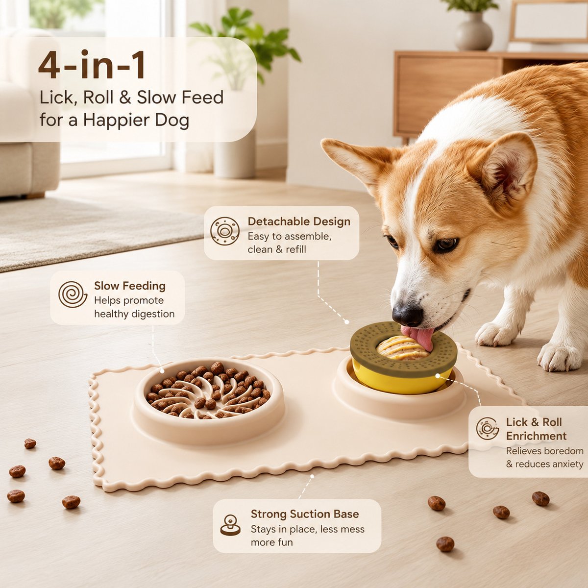 Silicone Pet Slow Feeding Lick Mat