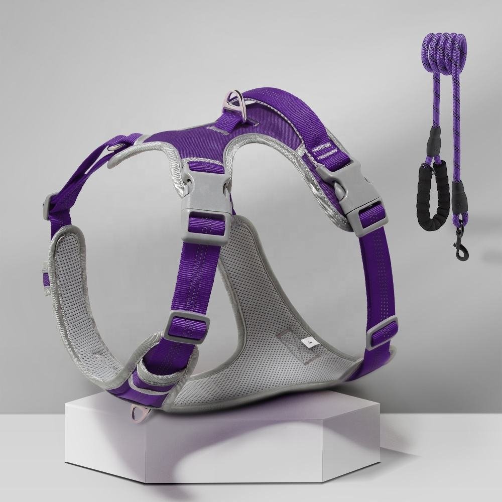 Oxford Mesh Padded Pet Harness for Small Medium Large Dogs